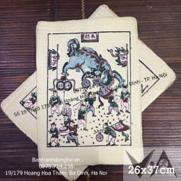 Tranh Đông Hồ Múa Lân